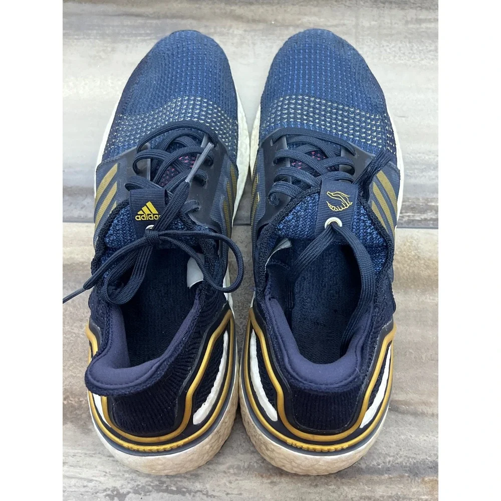 Adidas Ultraboost 2020 Men Navy Gold Road Running‎ Gym Athletic Shoes 10 FY0376